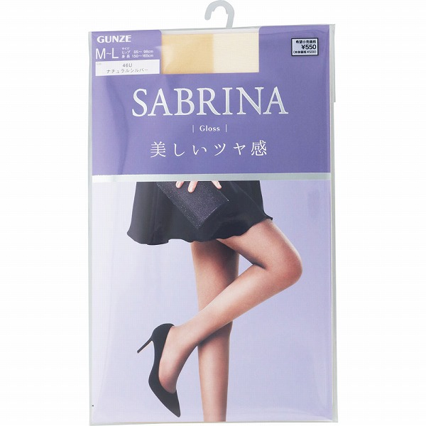 サブリナGlossパンスト M-L 46U ナチュラルシルバー