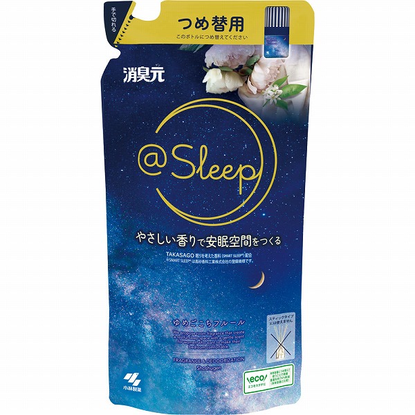 消臭元＠Sleep つめ替用 ゆめごこちフルール 400mL