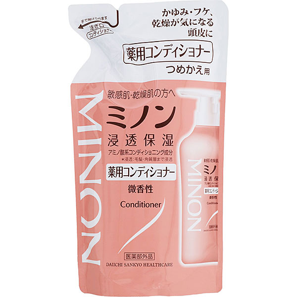 【医薬部外品】ミノン薬用コンディショナー つめかえ用　380mL