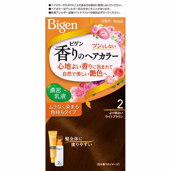 ビゲン 香りのヘアカラー 乳液 2 より明るいライトブラウン【医薬部外品】
