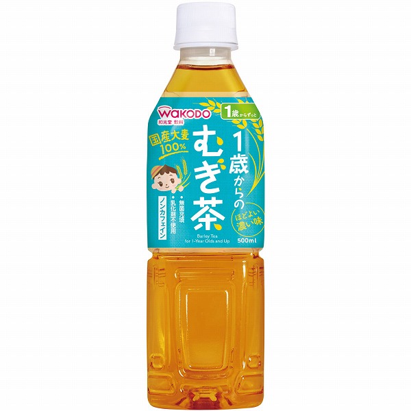 和光堂 1歳からのむぎ茶 500mL×24本入り (1ケース)