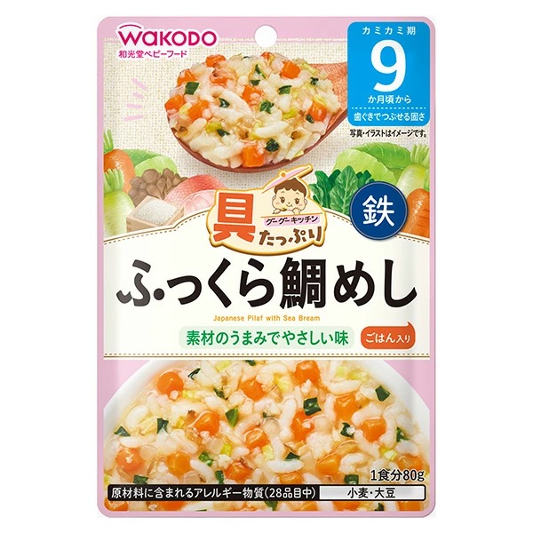具たっぷりグーグーキッチン ふっくら鯛めし 80g×6個セット