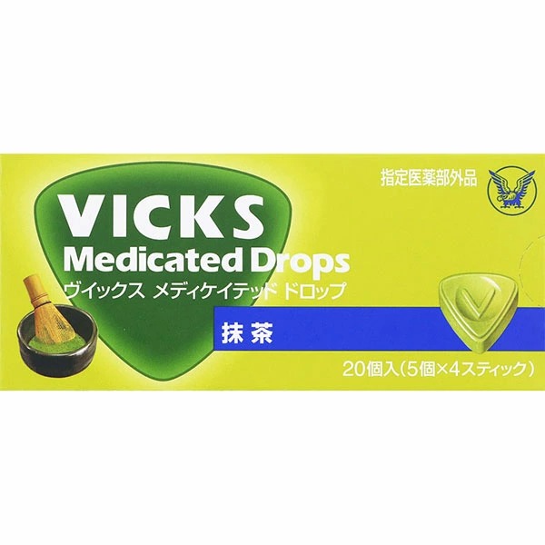 ヴイックス メディケイテッド ドロップ 抹茶(20個（5個×4スティック）) 【指定医薬部外品】