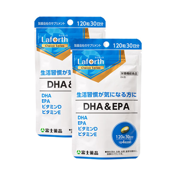 ラフォースチョイス DHA・EPA 120粒(30日分)×2個セット【栄養機能食品】