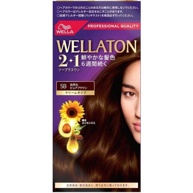 ウエラトーン ツープラスワン クリーム 5B 日本人の髪に自然になじむ栗色 1個【医薬部外品】