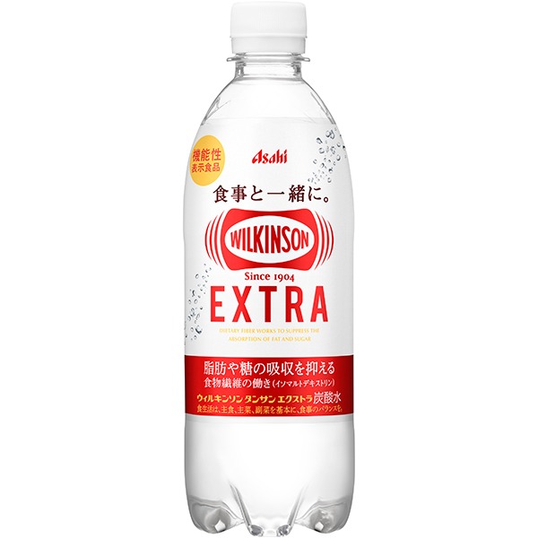 アサヒ ウィルキンソン タンサン エクストラ  490ml×24本 (1ケース)【機能性表示食品】