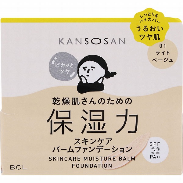 乾燥さん 保湿力スキンケアバームファンデーション01 12g