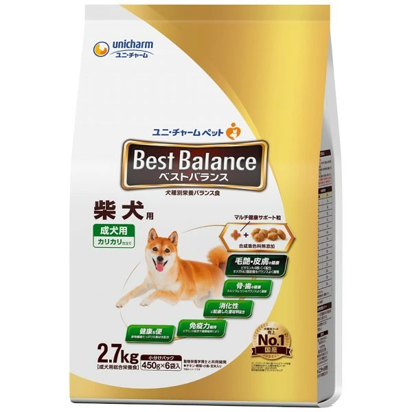 ベストバランス カリカリ仕立て 柴犬用 2.7kg×4袋入り (1ケース)