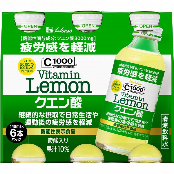 Ｃ１０００ ビタミンレモンクエン酸 140mL×6本×5セット【機能性表示食品】