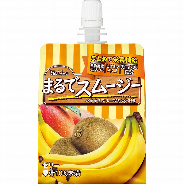 まるでスムージー バナナ&フルーツミックス味 150g×6個セット