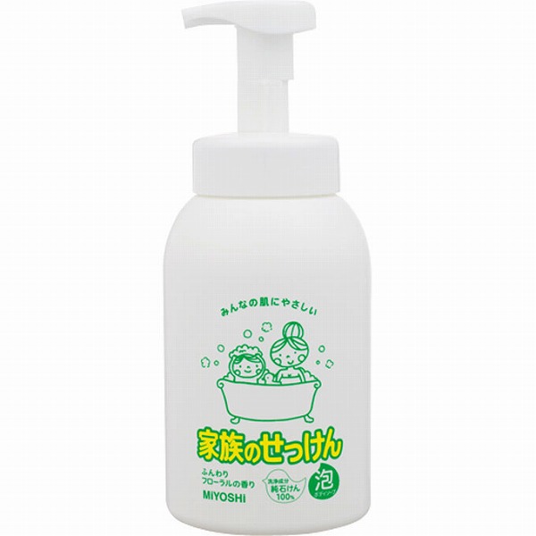 ミヨシ石鹸 家族のせっけん 泡ボディソープ (600mL)