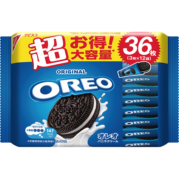 モンデリーズ オレオメガパックバニラ 36枚×15個 (1ケース)