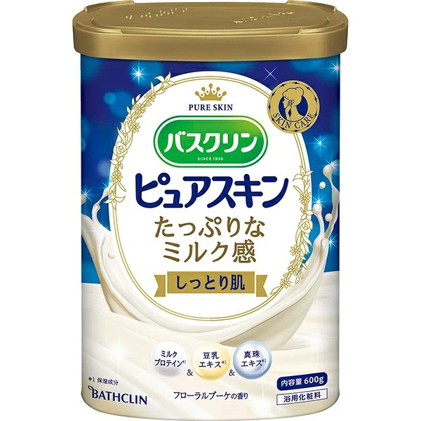 バスクリン ピュアスキン たっぷりミルク感 しっとり肌 600g