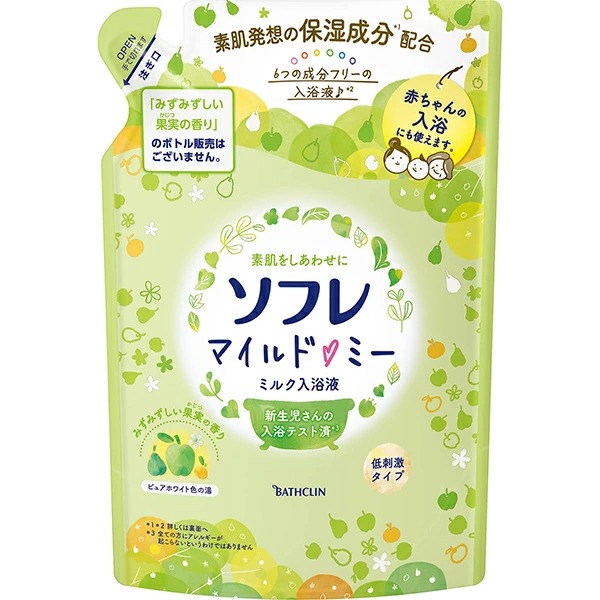 ソフレマイルドミルク 入浴液果実の香り 600mL