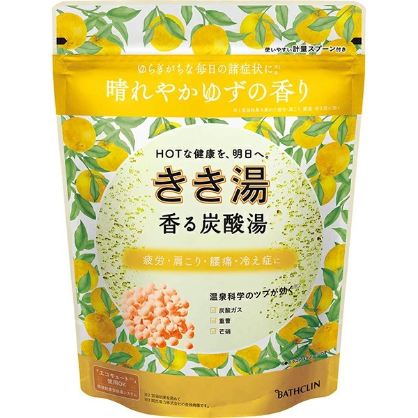 きき湯 香る炭酸湯ゆずの香り 360g【医薬部外品】