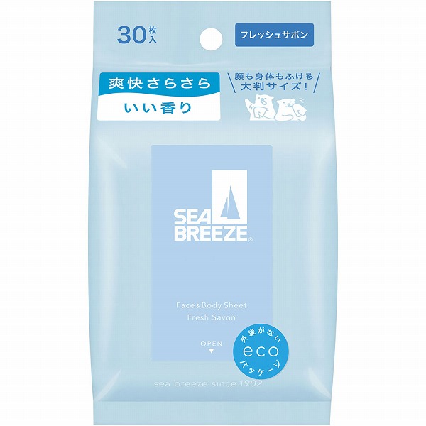 シーブリーズ フェイス＆ボディシート Ｎ フレッシュサボン 30枚