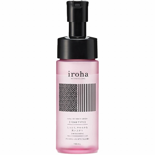 iroha INTIMATE WASH 【FOAM TYPE】 ダマスクローズとゼラニウムの香り