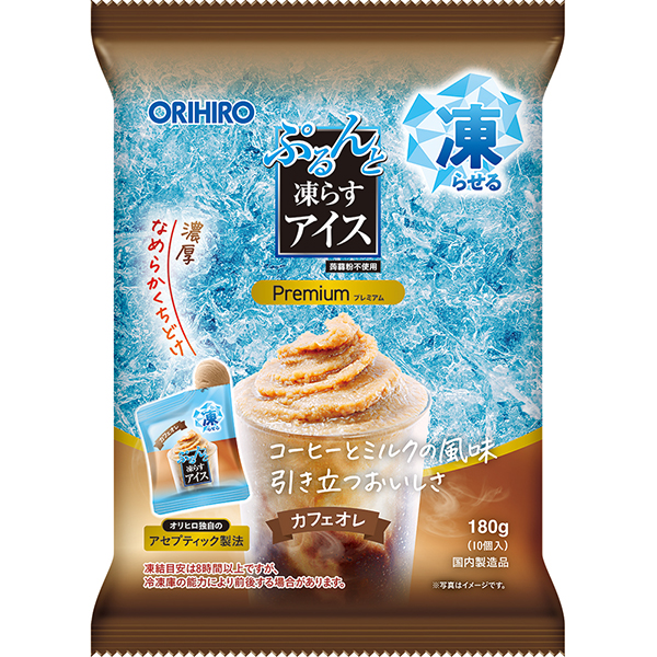 ぷるんと凍らすアイスプレミアム カフェオレ 180g×12個 (1ケース)