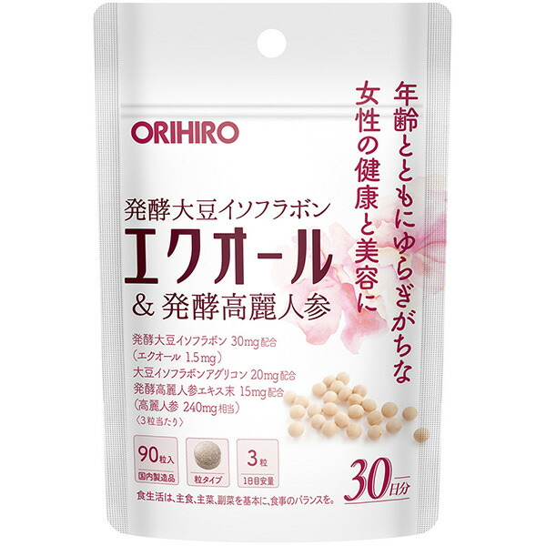 オリヒロ エクオール&発酵高麗人参 90粒