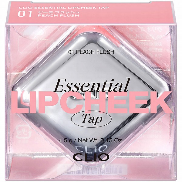 CLIO エッセンシャル リップチーク タップ 01 ピーチフラッシュ 4.5g