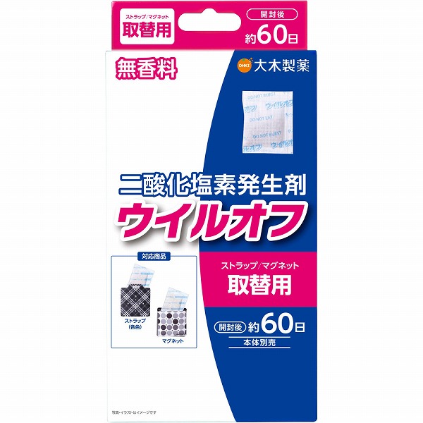 ウイルオフストラップ／マグネット取替用 1個
