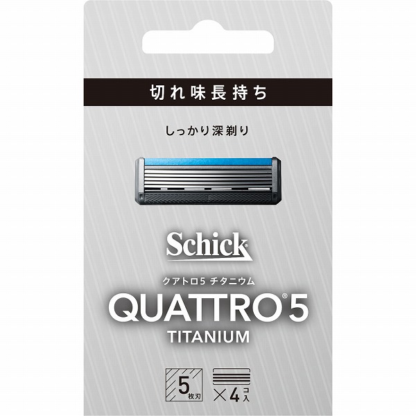 シック クアトロ5 チタニウム 替刃 4個