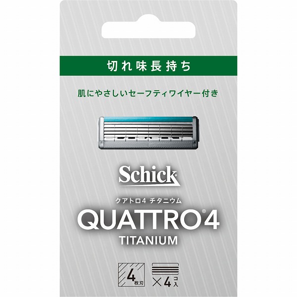 シック クアトロ4 チタニウム 替刃 4個