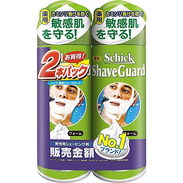 シック 薬用シェーブガード シェービングフォーム ダブルパック(200g×2本)【医薬部外品】