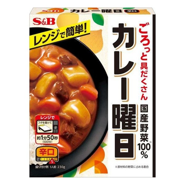 カレー曜日 辛口 230g×30個 (1ケース)
