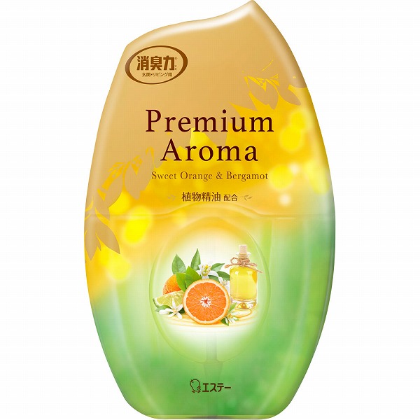 玄関・リビング用 消臭力 Premium Aroma スイートオレンジ＆ベルガモット 400mL