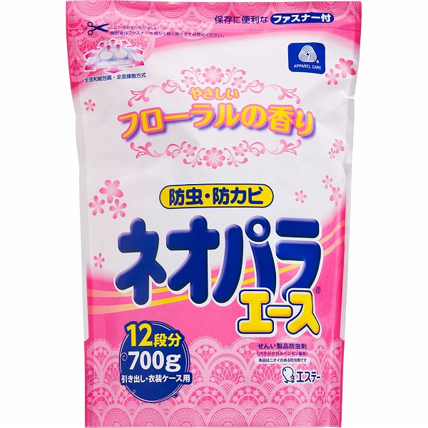 ネオパラエース 引き出し・衣装ケース用 やさしいフローラルの香り 700g（約88包）