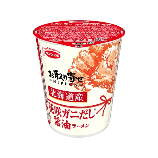 エースコック お取り寄せNIPPON 北海道産花咲ガニだし醤油ラーメン 63g