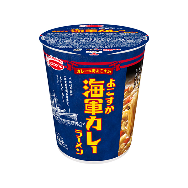 エースコック 魚藍亭監修 よこすか海軍カレーラーメン 64g×12個 (1ケース)