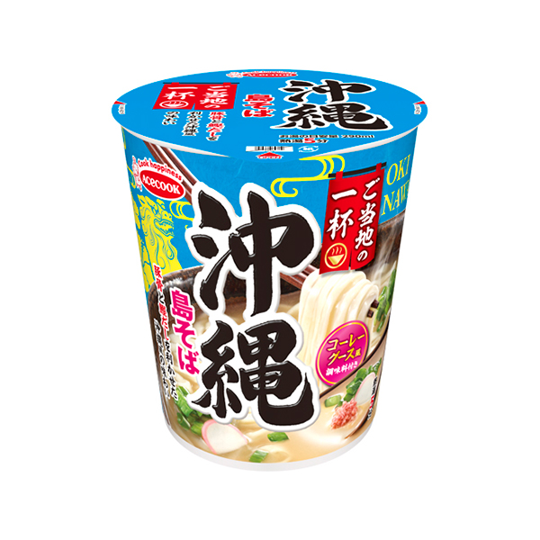 エースコック ご当地の一杯 沖縄 島そば 58g×12個 (1ケース)