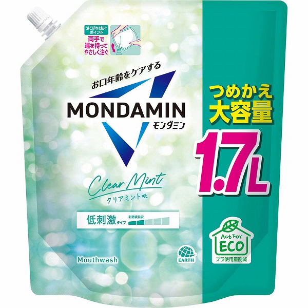 モンダミン クリアミント つめかえ大容量 1700mL