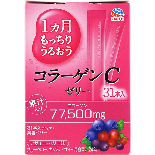 1カ月もっちりうるおうコラーゲンＣゼリー　アサイー・ベリー味　(310g（10g×31本）)