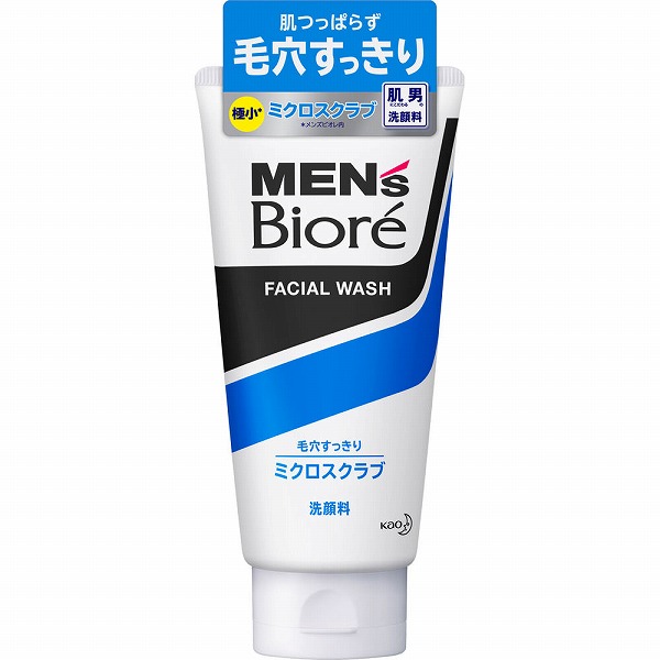 メンズビオレ ミクロスクラブ洗顔 130g　花王