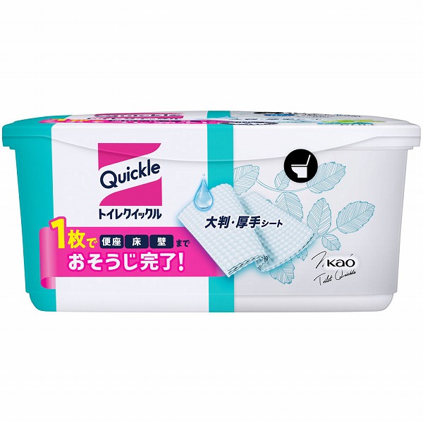 トイレクイックル トイレ掃除シート 容器入(10枚入)　花王