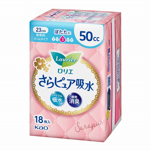 ロリエ さらピュア スリムタイプ 50cc 吸水ナプキン 18枚入×24パック 