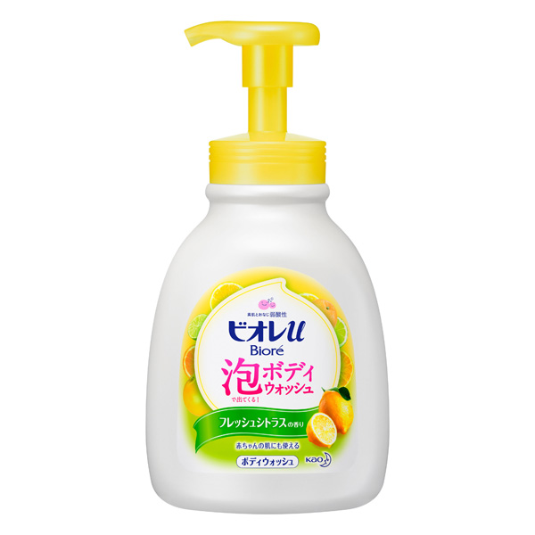 ビオレｕ 泡で出てくるボディウォッシュ フレッシュシトラスの香り ［ポンプ］［600ml] 　花王