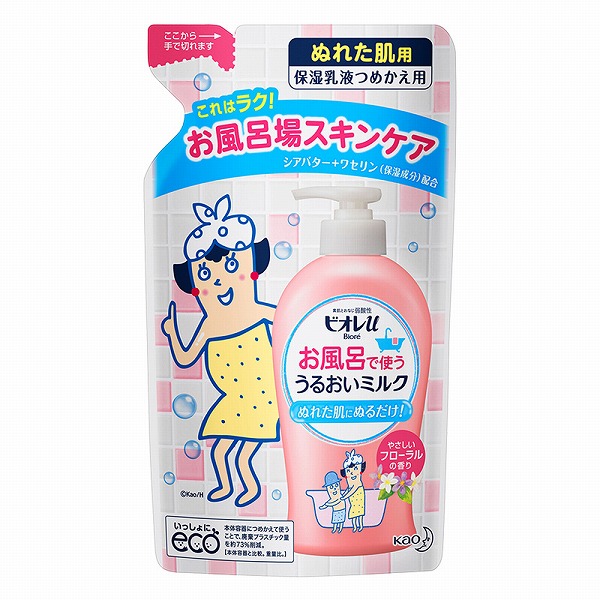 ビオレu お風呂で使ううるおいミルク フローラル つめかえ用 250ml　花王