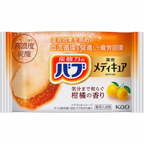 バブ メディキュア 柑橘の香り 1錠【医薬部外品】　花王