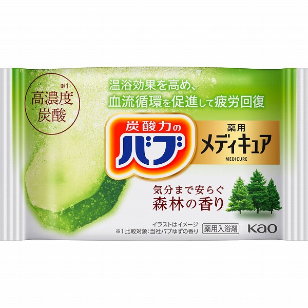バブ メディキュア 森林の香り 1錠【医薬部外品】　花王
