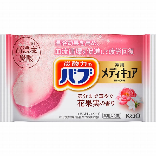 バブ メディキュア 花果実の香り 1錠×4個【医薬部外品】花王