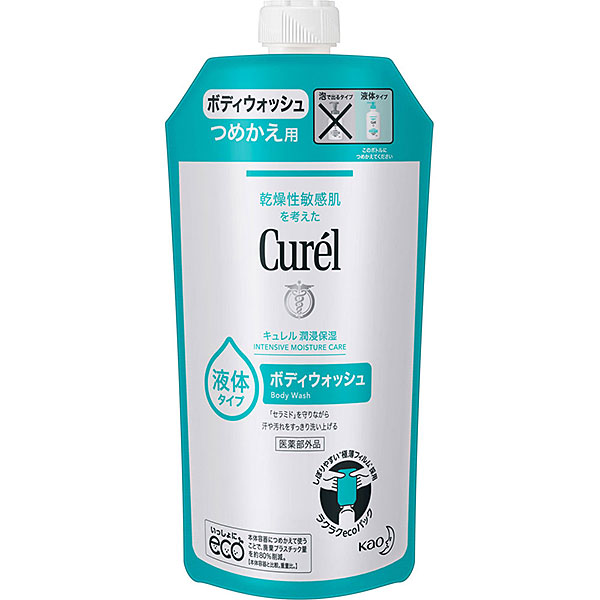 【医薬部外品】キュレル ボディウォッシュ つめかえ用(340mL)　　花王