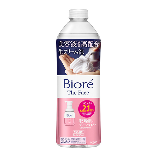 ビオレ　ザフェイス　泡洗顔料　ディープモイスト　つめかえ用　340ml　 　花王