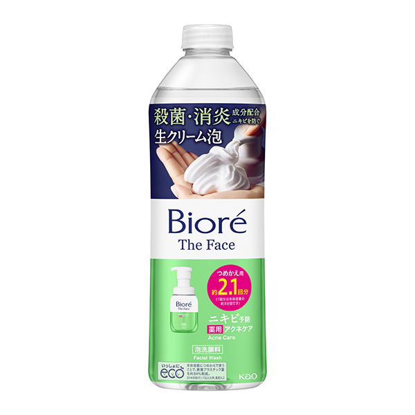 ビオレ　ザフェイス　泡洗顔料　アクネケア　つめかえ用　340ml　(医薬部外品)　 　花王