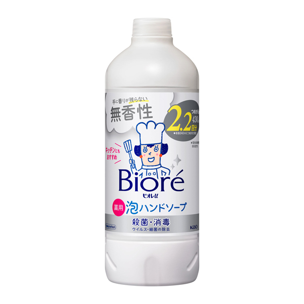 ビオレｕ　泡ハンドソープ　無香　つめかえ用　(医薬部外品) 430ml KO 花王