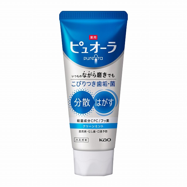 【医薬部外品】薬用ピュオーラ ハミガキ クリーンミント 115g　花王