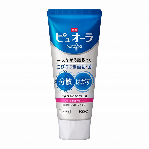 【医薬部外品】薬用ピュオーラ ハミガキ フレッシュカシス 115g　花王